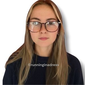 Linda Farrow Linear Wright Rectangular Optical Glasses Tortoiseshell LF07 C3 OPT